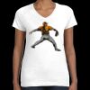 Women's Fine Jersey V-Neck Tee Thumbnail