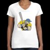 Women's Fine Jersey V-Neck Tee Thumbnail