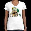 Women's Fine Jersey V-Neck Tee Thumbnail