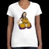 Women's Fine Jersey V-Neck Tee Thumbnail