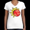 Women's Fine Jersey V-Neck Tee Thumbnail