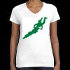 Women's Fine Jersey V-Neck Tee Thumbnail