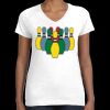 Women's Fine Jersey V-Neck Tee Thumbnail
