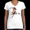Women's Fine Jersey V-Neck Tee Thumbnail