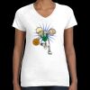 Women's Fine Jersey V-Neck Tee Thumbnail
