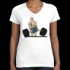 Women's Fine Jersey V-Neck Tee Thumbnail