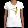 Women's Fine Jersey V-Neck Tee Thumbnail