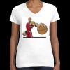 Women's Fine Jersey V-Neck Tee Thumbnail