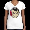 Women's Fine Jersey V-Neck Tee Thumbnail