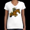 Women's Fine Jersey V-Neck Tee Thumbnail
