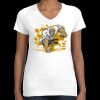 Women's Fine Jersey V-Neck Tee Thumbnail