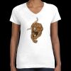 Women's Fine Jersey V-Neck Tee Thumbnail