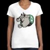 Women's Fine Jersey V-Neck Tee Thumbnail