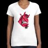 Women's Fine Jersey V-Neck Tee Thumbnail