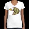 Women's Fine Jersey V-Neck Tee Thumbnail