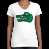 Women's Fine Jersey V-Neck Tee Thumbnail