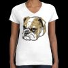 Women's Fine Jersey V-Neck Tee Thumbnail