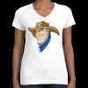 Women's Fine Jersey V-Neck Tee Thumbnail