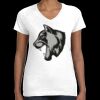 Women's Fine Jersey V-Neck Tee Thumbnail