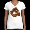 Women's Fine Jersey V-Neck Tee Thumbnail