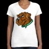 Women's Fine Jersey V-Neck Tee Thumbnail