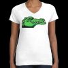 Women's Fine Jersey V-Neck Tee Thumbnail