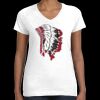 Women's Fine Jersey V-Neck Tee Thumbnail