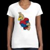 Women's Fine Jersey V-Neck Tee Thumbnail