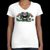 Women's Fine Jersey V-Neck Tee Thumbnail