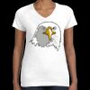 Women's Fine Jersey V-Neck Tee Thumbnail