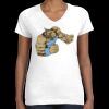 Women's Fine Jersey V-Neck Tee Thumbnail