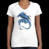 Women's Fine Jersey V-Neck Tee Thumbnail