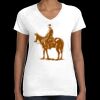 Women's Fine Jersey V-Neck Tee Thumbnail