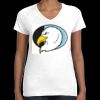 Women's Fine Jersey V-Neck Tee Thumbnail
