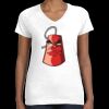 Women's Fine Jersey V-Neck Tee Thumbnail