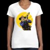 Women's Fine Jersey V-Neck Tee Thumbnail