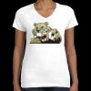 Women's Fine Jersey V-Neck Tee Thumbnail