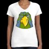 Women's Fine Jersey V-Neck Tee Thumbnail