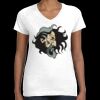 Women's Fine Jersey V-Neck Tee Thumbnail