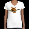 Women's Fine Jersey V-Neck Tee Thumbnail