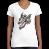 Women's Fine Jersey V-Neck Tee Thumbnail