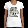 Women's Fine Jersey V-Neck Tee Thumbnail