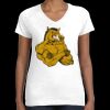 Women's Fine Jersey V-Neck Tee Thumbnail