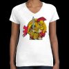Women's Fine Jersey V-Neck Tee Thumbnail
