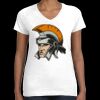 Women's Fine Jersey V-Neck Tee Thumbnail