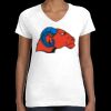Women's Fine Jersey V-Neck Tee Thumbnail