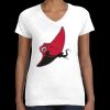 Women's Fine Jersey V-Neck Tee Thumbnail
