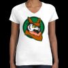 Women's Fine Jersey V-Neck Tee Thumbnail