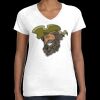 Women's Fine Jersey V-Neck Tee Thumbnail