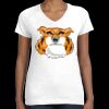 Women's Fine Jersey V-Neck Tee Thumbnail